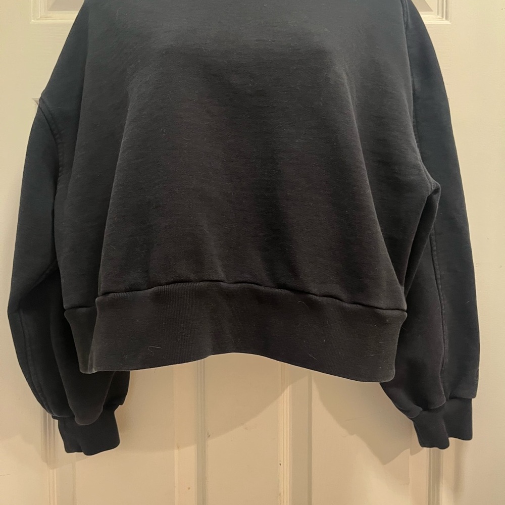 Everlane The Laid-Back Sweatshirt Black Organic cotton - Large - EUC - Picture 7 of 13